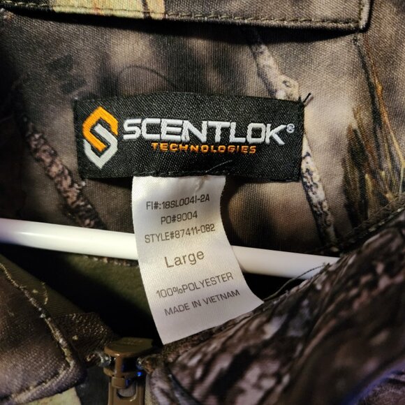 Men's Large Scentlok Mossy Oak Break-Up Country Camo Full Zip Jacket - Picture 7 of 12